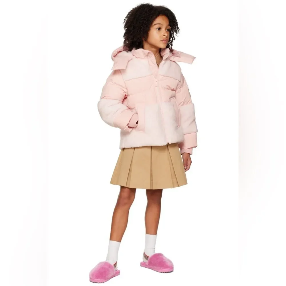 Burberry Kids Pink Litherton Sandals, Pink, New, Size 3